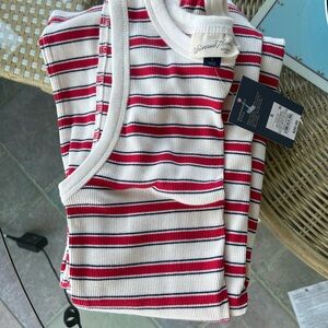 Universal Thread Red and White Striped Maxi Dress